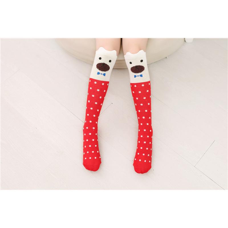 Children's Cartoon Cotton Mid-Calf Socks - Toddler & Baby Girl Long Socks
