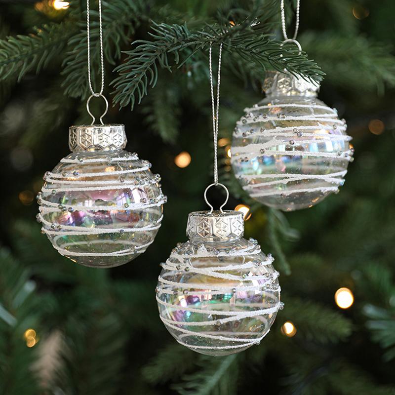 6PC/Set Christmas Ball Ornaments Valentine's Day Hanging Balls Gifts Plastic Balls New Year Multiple Options Available