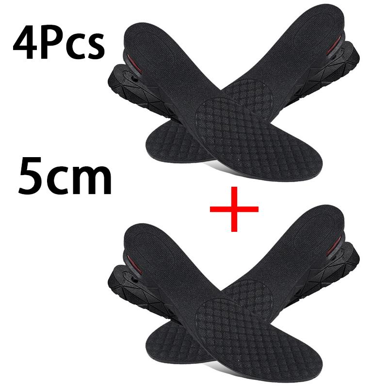 1Pair/2Pairs Adjustable Elevator Insoles, Air Cushion Height Increase Inserts, Soft Breathable Lift Pads for Leather & Sneakers