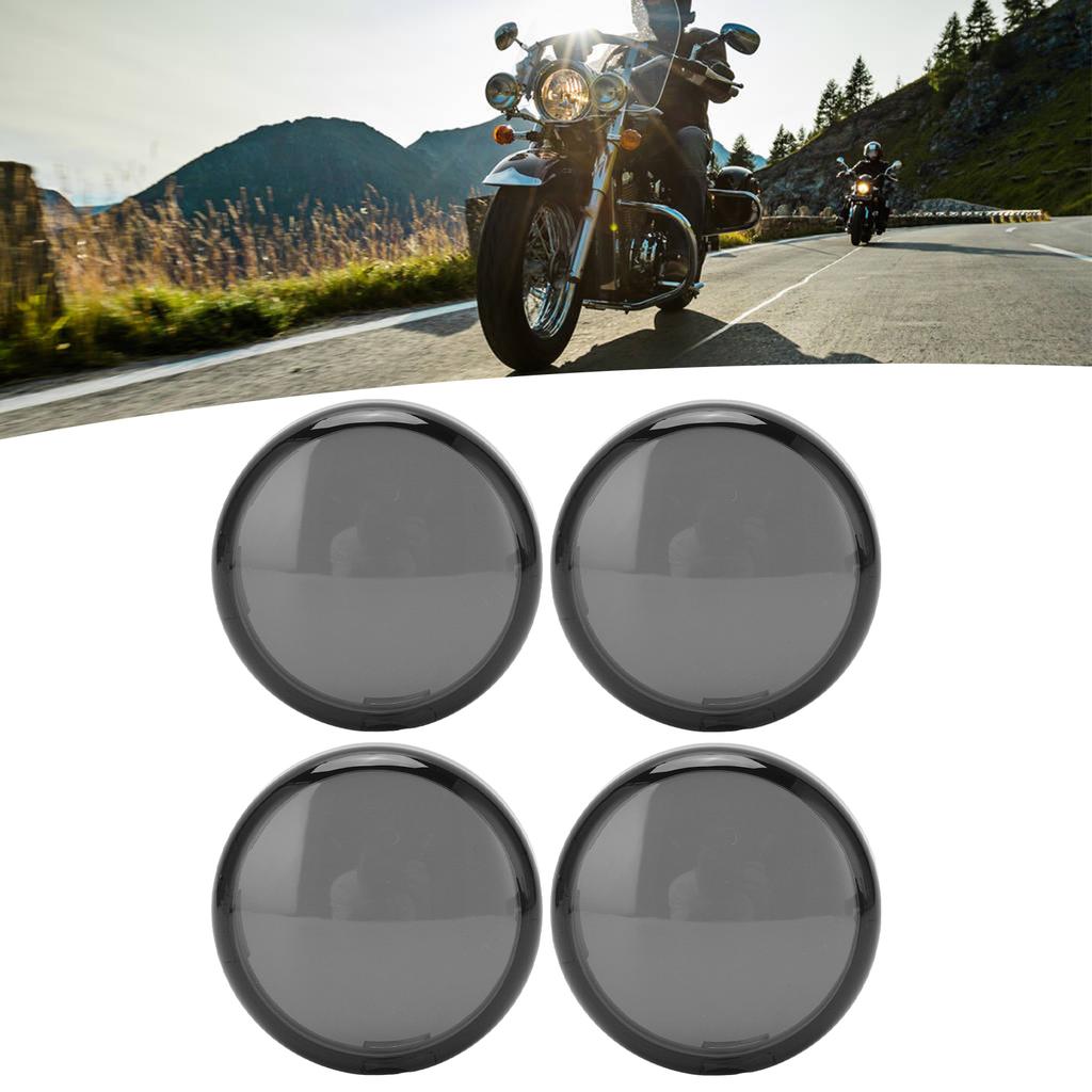 4pcs 6cmCelsius2.36in Motorcycle Turn Signal Light Lens Cover ABS Motorbike Accessories