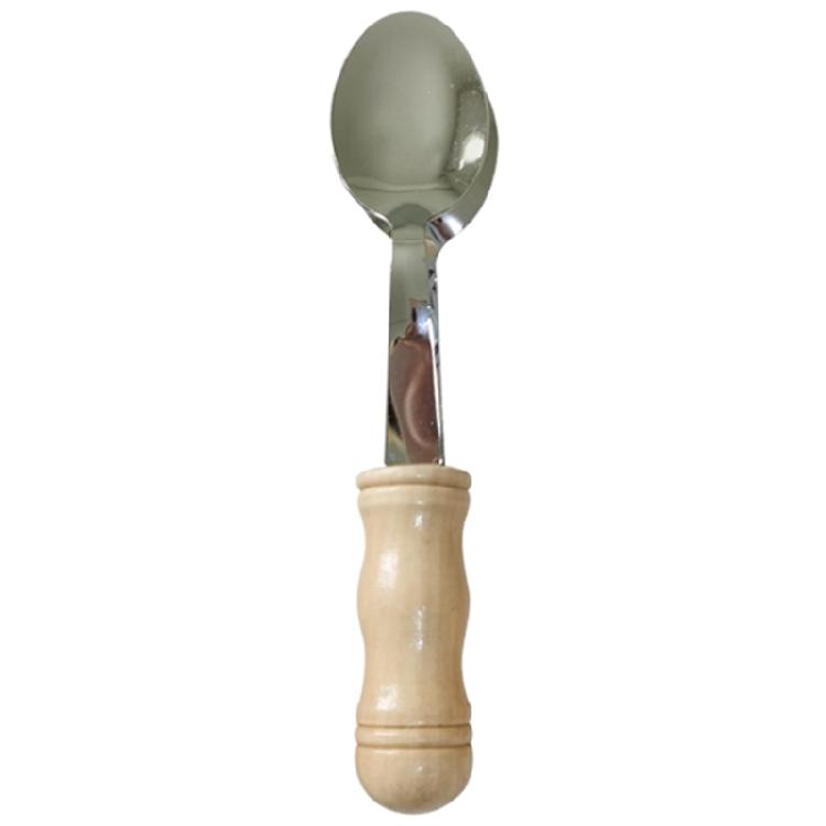 Wood Handle Music Spoon Clappers Metal Musical Spoons Percussion Instrument for Music Classes Teaching Easy to Use 1
