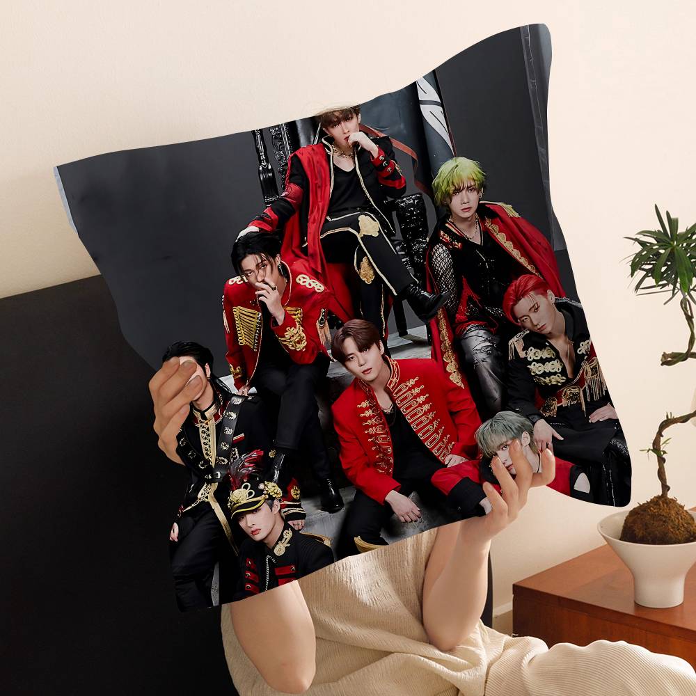 Boy Group A-ATEEZ-Z Pillow Cover Design Cushion Cover Decor Holiday Decorati