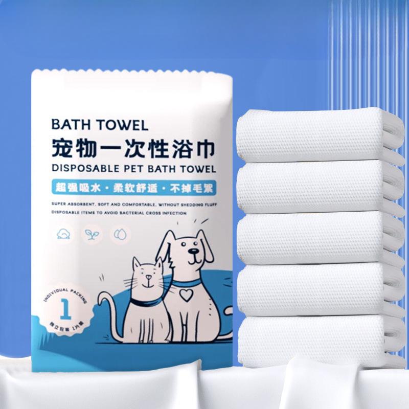 

Одноразовые полотенца для купания питомцев, Впитывающие полотенца для собак большого размера, Мягкие и удобные полотенца для купания кошек 5-piece pack