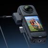 Mic Adapter For 360 X4 Camera External Microphones Type C and 3.5mm Ports Charging Adapter Mic Cold Shoe Adapter