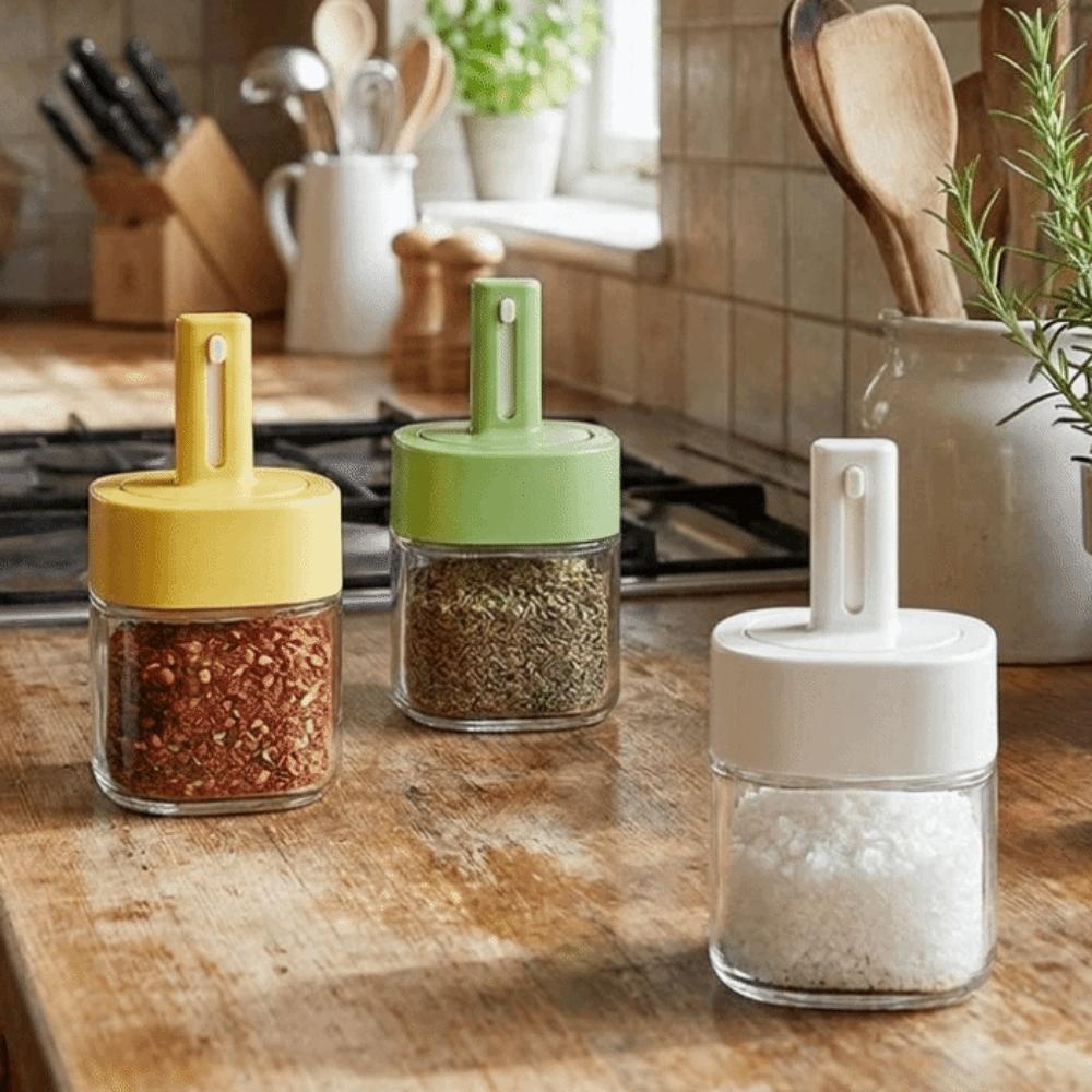 Leak-proof Glass Seasoning Bottle Moisture-Proof Salt Container Food-grade Spice Jar Kitchen
