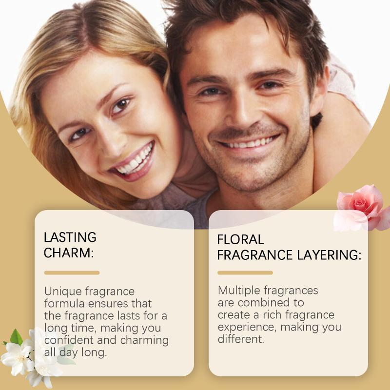Roxelis 50ml Charming Cologne Perfume Natural Fresh Dating Atmosphere Lasting Scent Glamour Seduction Cologne Pheromone Perfume one size