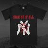 T-shirt con logo Sick of It All, Merchandising Band Hardcore, Maglietta Band NYC Anni '90