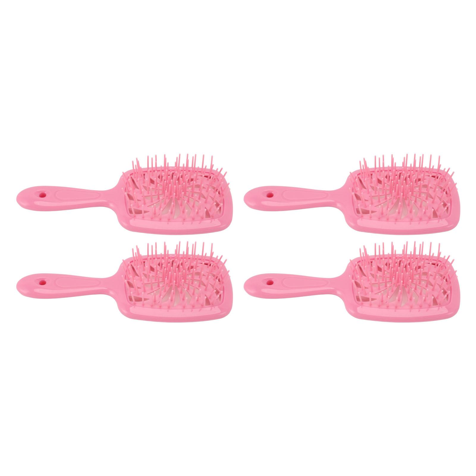 

4 шт. Полая распутывающая щетка для волос, уменьшающая выдергивание волос, портативная вентилируемая расческа для распутывания волос для длинных