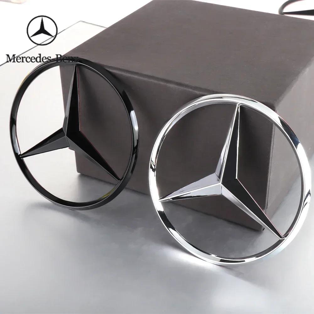 2025 Hot For Benz 1PCS 70mm Car Engine Badge Hood Stickers 3D Metal Emblem Decoration Decal for Mercedes Benz AMG A B C S Class