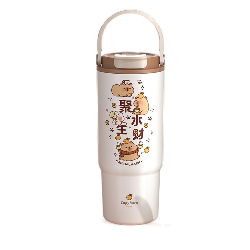 

880 мл Вакуумная кружка Капибара Мультяшные животные Кофейная кружка Милая термокружка Путешествия Capybara-A