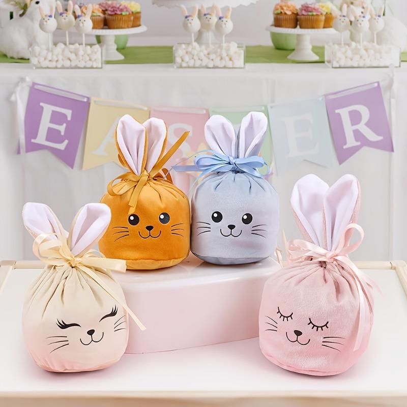 Set 1 buc. Geantă cu șnur pentru Paște, Design în formă de iepure