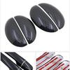Black Carbon Fiber Door Handle Cover for Citroen C1 MK1 2005~2013 2009 2010 2011 2012 Car Accessories Stickers Trim Set Chrome