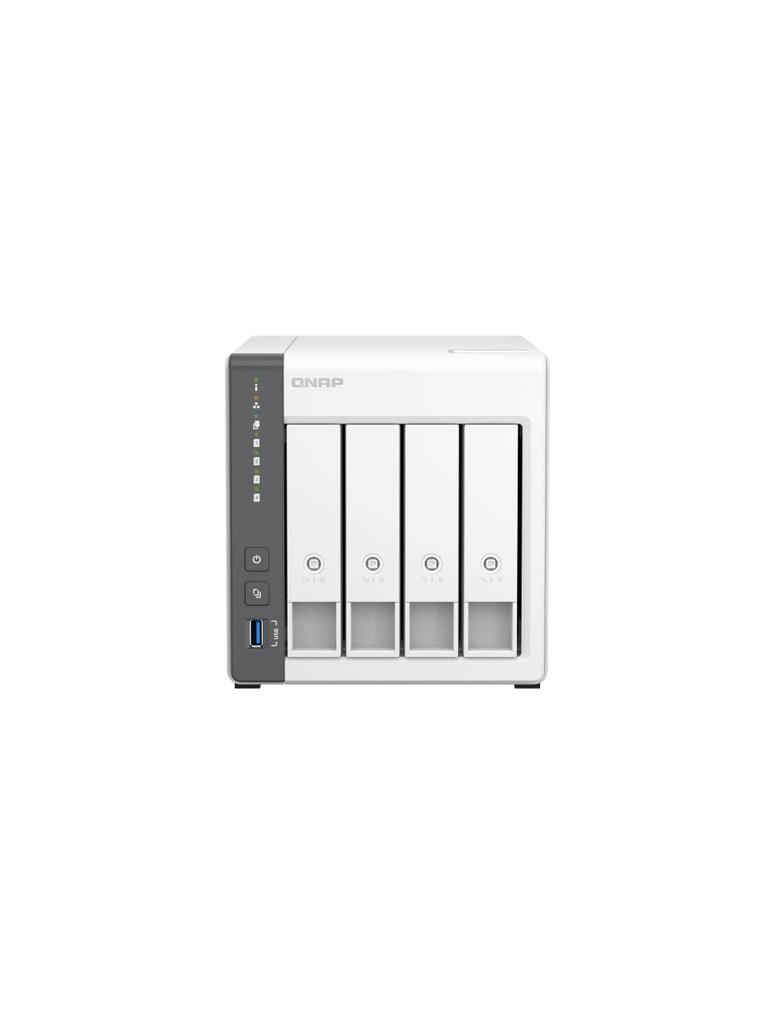 QNAP NAS 4GB DDR4 Network TS-433-4G-US 4-bay Quad-core Processor, RAM, 2.5GbE (diskless).