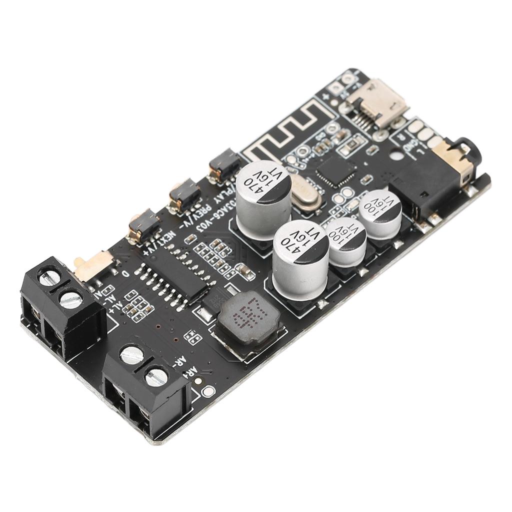 DIY Bluetooth Receiver Module Stereo 2x5W Bluetooth 5.0 Amplifier Board with 3.5mm Headphone Plug