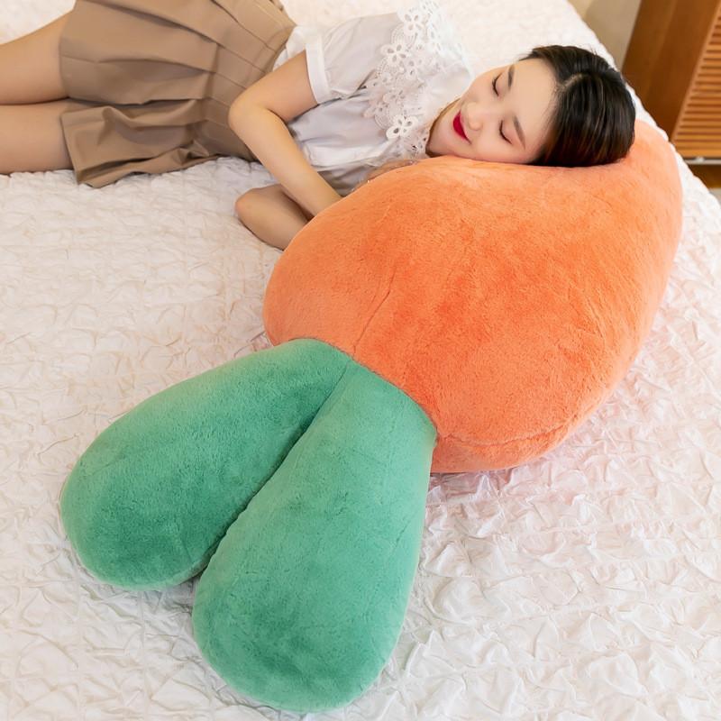 Ultra Soft Carrot Shaped Plush Pillow Stuffed Toy With Down Cotton Cute Gift