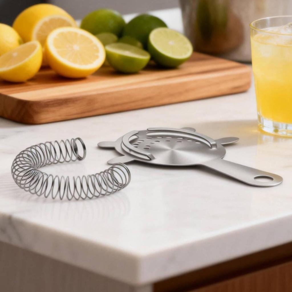 Spring cocktails Strainer Fits Most Shakers Perforated Hanging Hole for
