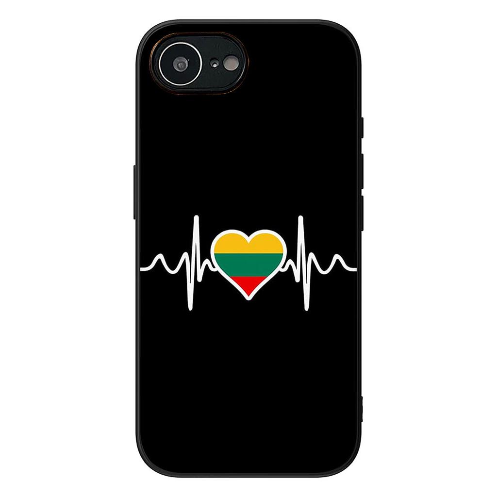 Litauen Flagge Schutzhülle für Apple iPhone 16 17 Air 14 15 Pro Max Plus 16+ 16E 14+ ProMax Handyhülle