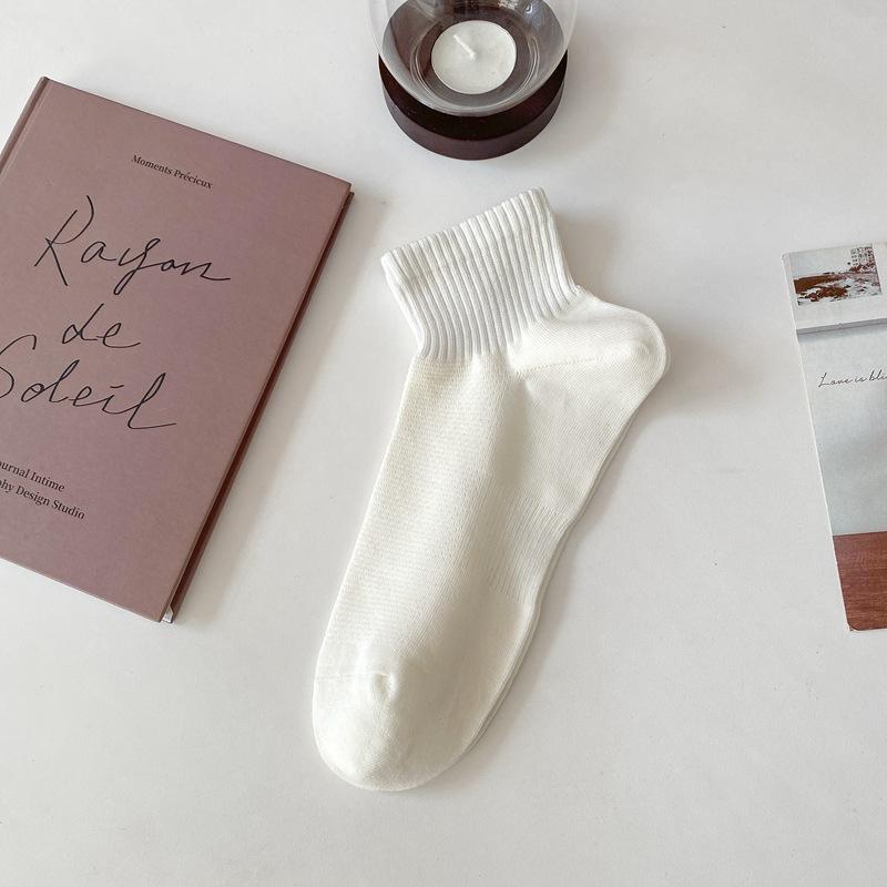 Solid Color High Elastic Bar Basic Versatile Casual Sports Socks Men'S Fashion Sports Men'S Socks