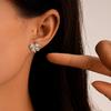 Fashion Earrings, Personalized Light Luxury Butterfly Full Diamond Ear Clip Jewelry