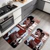 Kai Havertz Champion Flannel Kitchen Mat Christmas Soft Area Rug Non Slip Floor Carpet Home Decoration