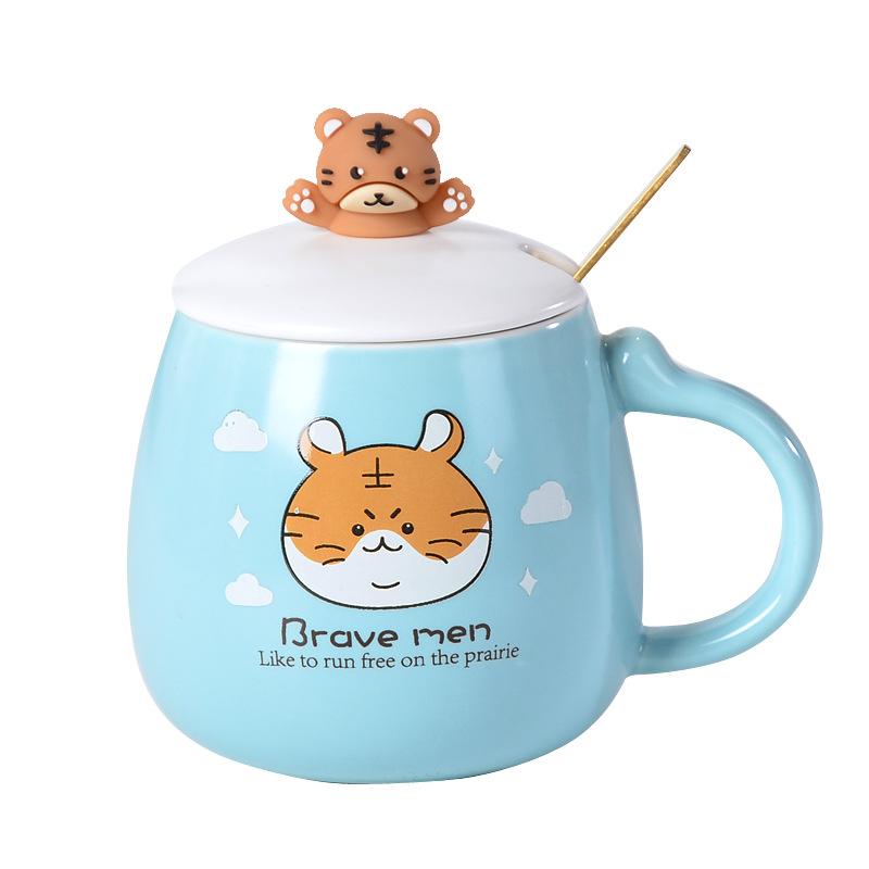 Novel Little Tiger Mug Souvenir Ceramic Mug  Creative Personalized Cartoon Ins Home Coffee Mug