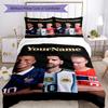 Haaland 45 Customize Your Name Bedding Set Breathable Duvet Cover with Pillowcases Home Decoration Birthday Gift