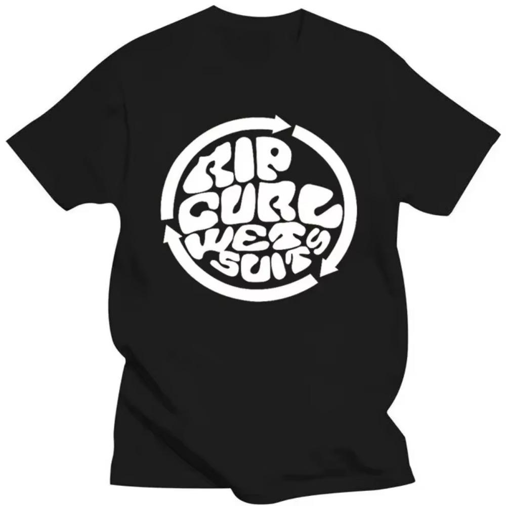 Letní pánská trička Rip Curl potisk Módní bavlna Krátký rukáv Vintage Vysoce kvalitní tričko Pánské Nadměrné O-výstřih Top Oblečení