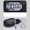 Stoppur Timer Stoppur Nyckelring för Sport LCD-skärm Multifunktionell Nedräkningsklocka för Idrottare Lärare