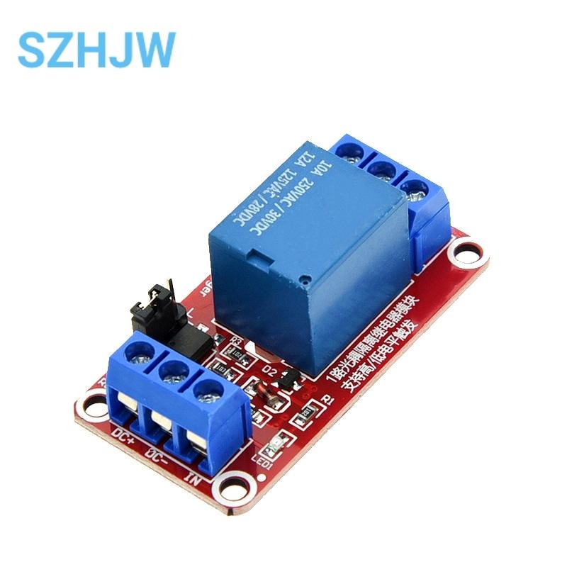 

1 Channel 5V/12V/24V Relay Module Optical Coupling Isolation High And Low Level Trigger Microcontroller Red Board (as the picture,Relay Module)