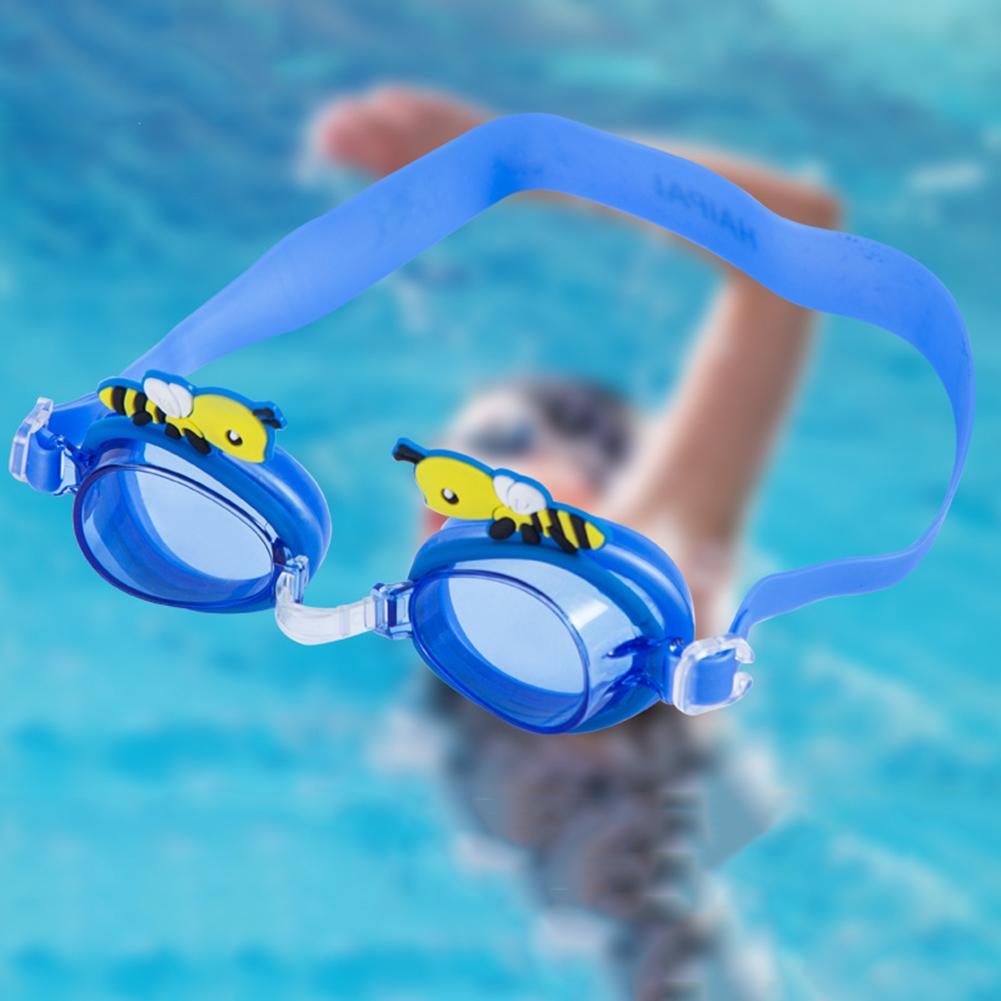 Children Anti-UV Swimming Goggles Cartoon Bee Glasses Anti-fog Swimming Accessories