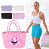 1Pcs Silicone Phone Holder for Bogg Bag, Soft Silicone Insert Wallet Charm for Bogg Bags Accessories, Attachment for Bogg Beach