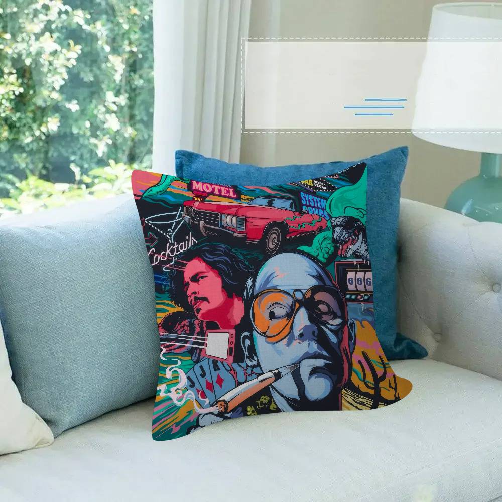 MOVIE Fear Loathing Las Vegas Cushion Cover Decorative Pillow Sofa Home Decor case pillow cases
