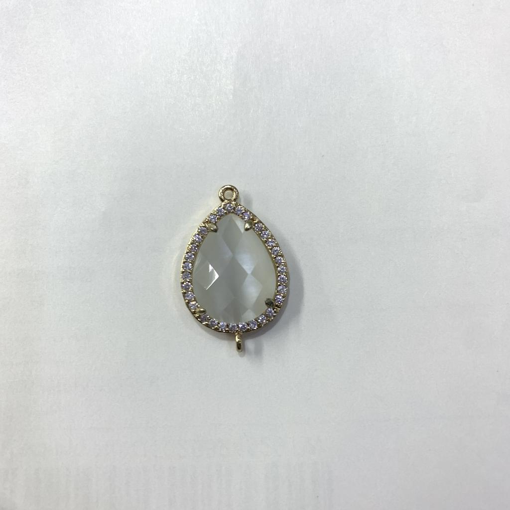ZHUKOU 16x25mm high quality crystal connector for women DIY necklace earrings bracelet jewelry accessories Making model: VS378