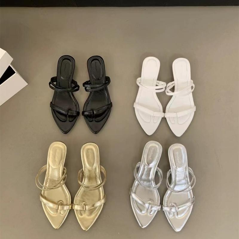 Shoes for Women 2024 Hot Sale Shallow Women's Slippers Fashion Set of Toes Dress Slippers Women Sexy Pointed Toe Flat Slippers