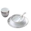 Qianxing Ceramic Gold-Rimmed Dinnerware Set