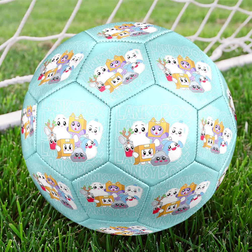 LankyBox Thema Fußball Größe 5, Geeignet für Indoor- und Outdoor-Spiele, ein Geschenk für jeden geeignet.