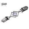 Elegant Cloak Clasps Geometric Rhombus Cardigan Sweater Clip, Retro Clothing Clip with Faux Zinc Alloy Decorative Fasteners Cats Eye Stone,