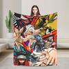 Gachiakutas Anime Warm Blanket  Airplane Travel Plush Bedding Throws Graphic Couch Bed Flannel Bedspread Sofa Bed Cover