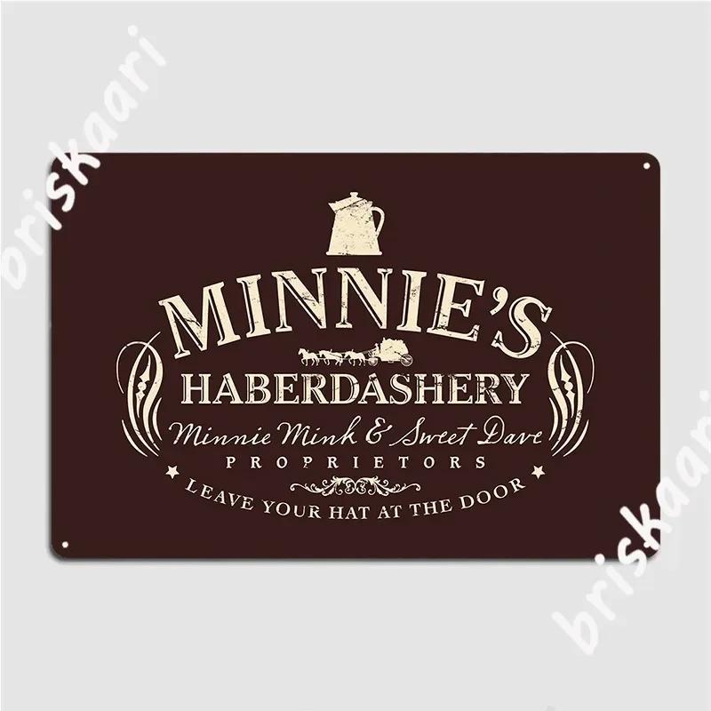 The Hateful Eight Minnie s Haberdashery Metal Sign Cinema Printed Decoration Cinema Classic Tin Sign Poster 20X30CM
