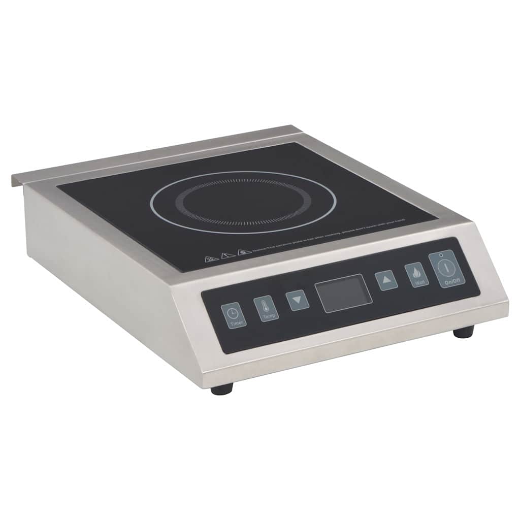vidaXL Elektrischer Tisch-Induktionskochfeld mit Touchscreen 3500 W silber