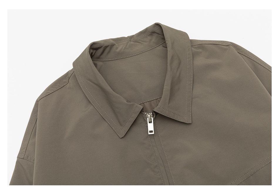 FLYCLAN Trendy Men's Lapel Coach Jacket - Casual Loose Fit (JK2509)