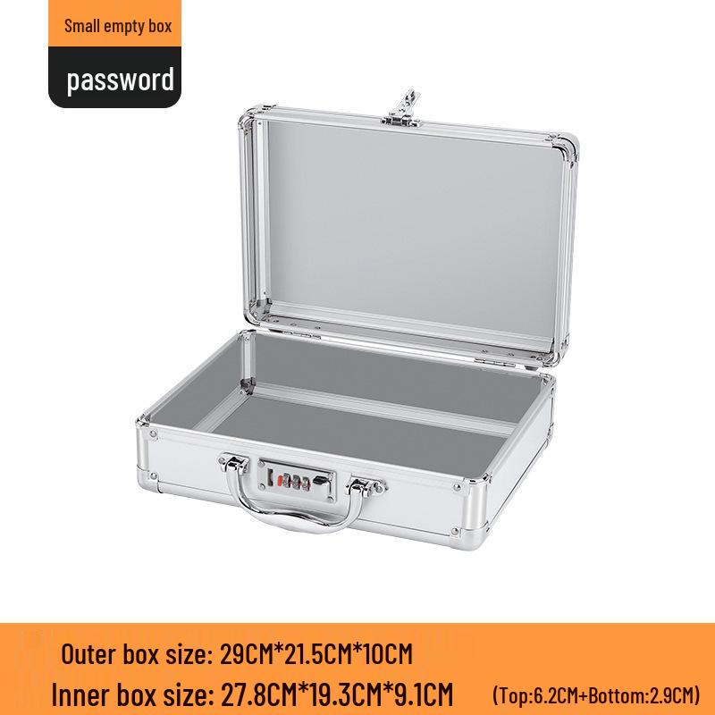 Aluminum Alloy Password Briefcase for Document and Tool Storage