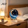 Garden Hanging Ornaments Moon Star/Fairy Crystal Ball Ornament, Decorative Acrylic Sphere for Bedroom Living Fairy Tale Home Accessories Room