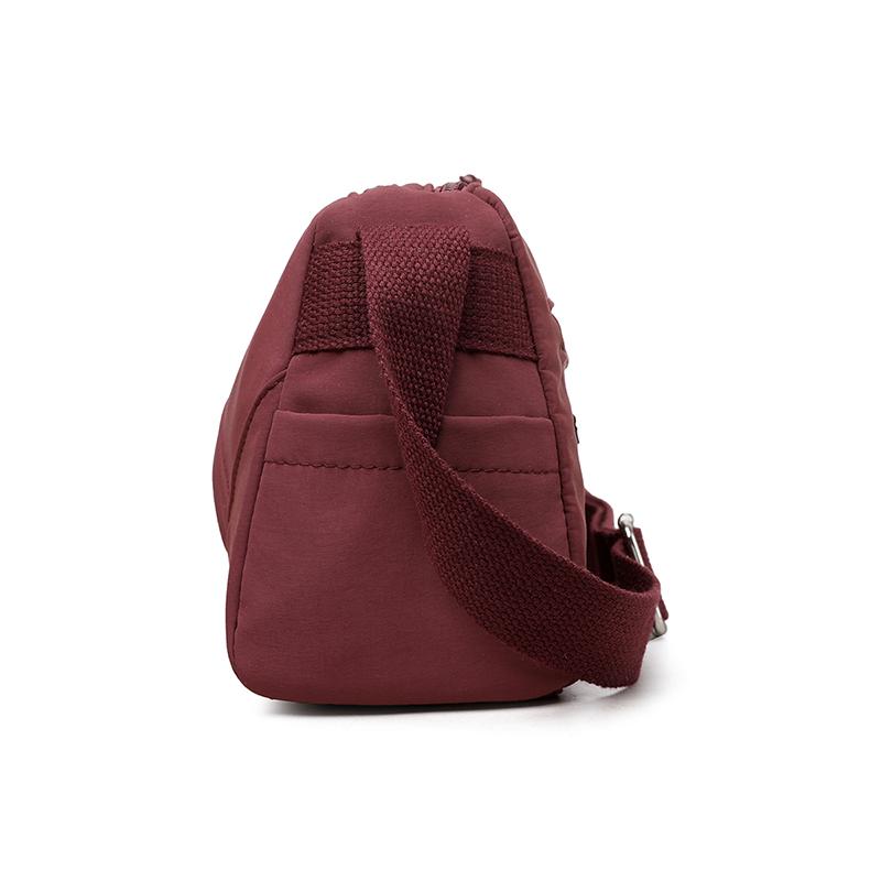 Lightweight Large Capacity Women's Crossbody Bag Lightweight Water-Repellent Nylon Shoulder Bag