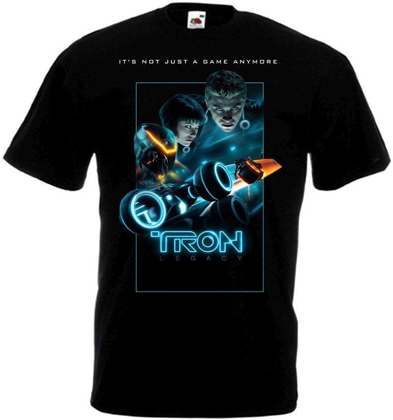 TRON LEGACY Movie Poster T-shirt Black all sizes S