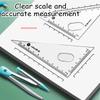 7 PCS Compass and Ruler Sets Triangle Ruler Protractor Rubber Student Exam Specific Ruler Box Set Ruler Set School Starts
