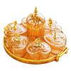 Middle Eastern Festival Fruit Tray Living Room Transparent Refreshment Tea Table Snacks Place Plate Candy Snack Plate