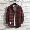 Classical Men Plaid Shirts Long Sleeve Casual Regular Fit Male Tops Autumn Spring