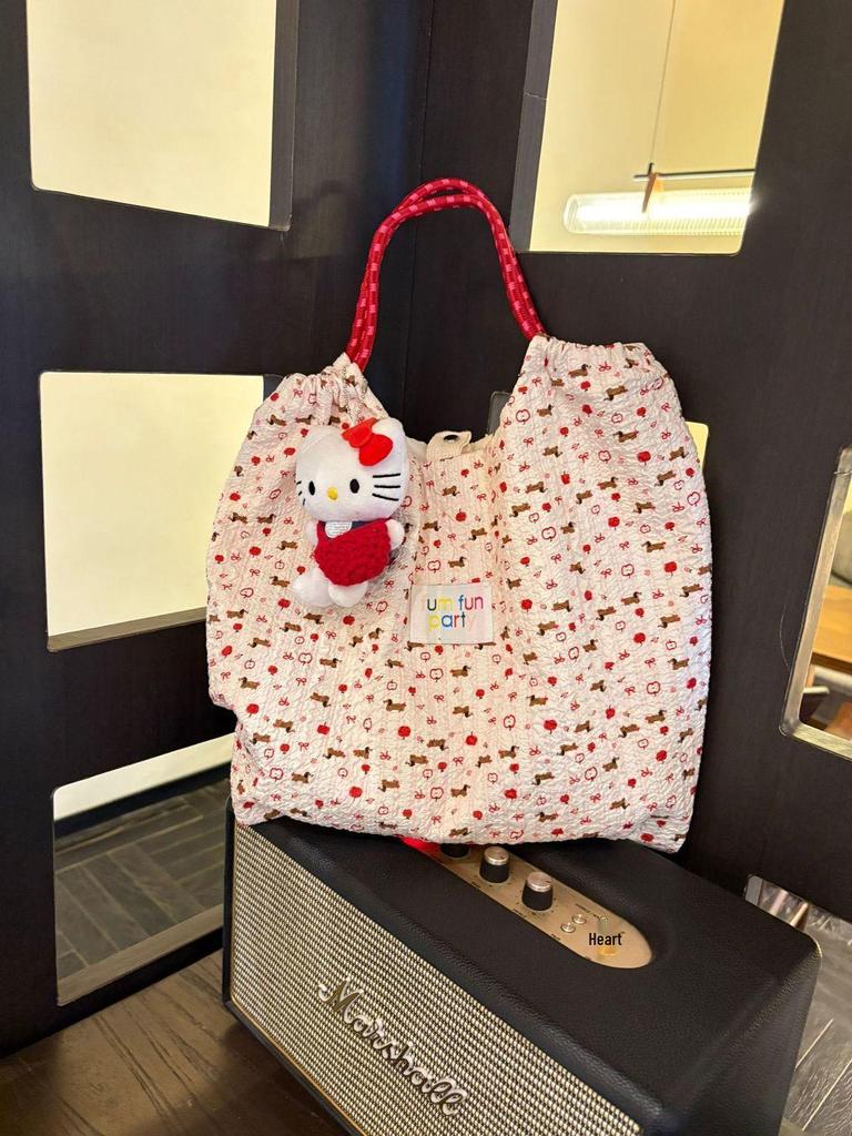 Cartoon-Tragetasche mit großer Kapazität - Koreanischer Stil für den täglichen Weg zur Arbeit