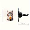 1pcs 2d Cute Cat Acrylic Car Air Freshener Set - Long-Lasting Scented Aromatherapy for Vehicle Interiors
